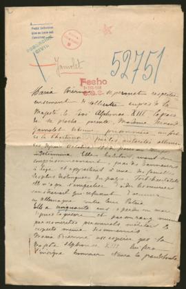 Expediente de madame Fernand Jamolet