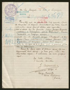 Expediente de la familia Janssens-Depoort y de Armand Georges Bucquet