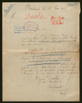 Expediente de Félix Ducla