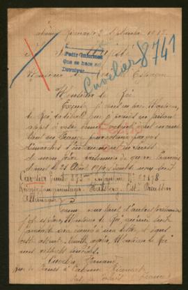 Expediente de Emile Cuvelier