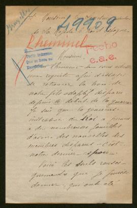 Expediente de Raoul Alfred Cheminel