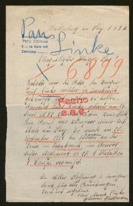 Expediente de Paul Linke