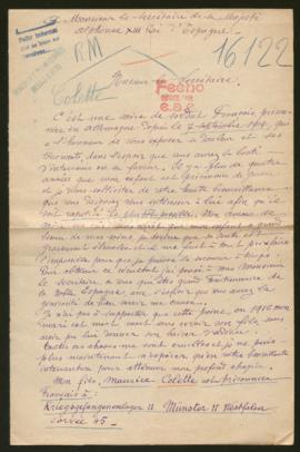 Expediente de Maurice Colette