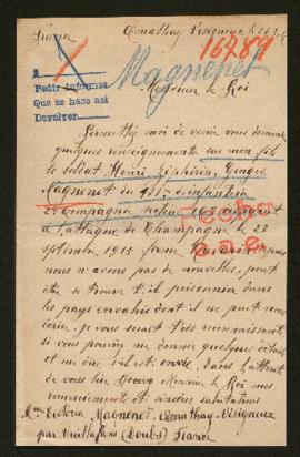 Expediente de Henri Zéphirin Georges Magnenet