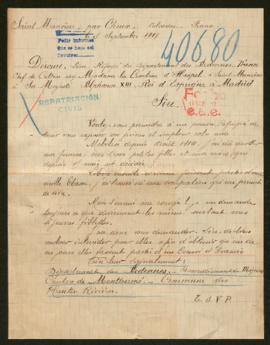 Expediente de las familia Dérome Bourguignon y Titeux Badré