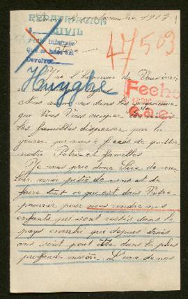 Expediente de Helena Huyghe y de la familia Hemeryck Huyghe