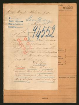 Expediente de Gustave Louis Bienaimé Le Hecq