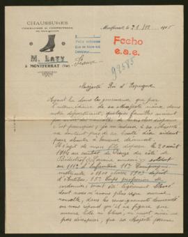 Expediente de Fortuné Stanislas Laty