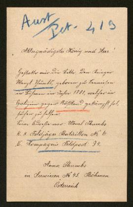 Expediente de Wenzl Thumbs