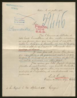 Expediente de la familia de Emile Lemaître