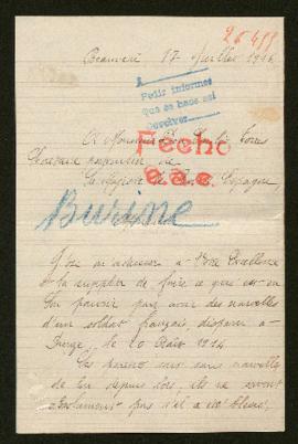 Expediente de Prosper Henri Burine