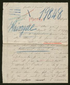 Expediente de Aimable Haingue