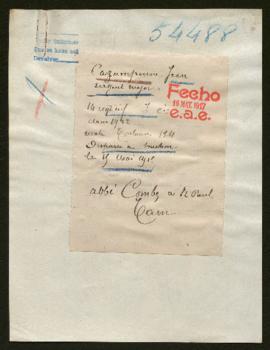 Expediente de Jean Cazampoune