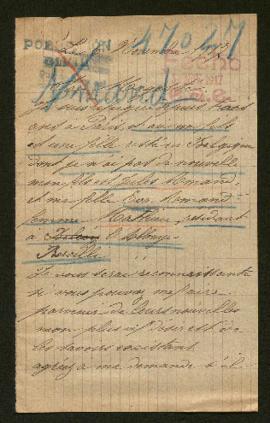 Expediente de la familia Mathieu Amand