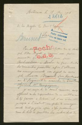 Expediente de Maurice Brunet