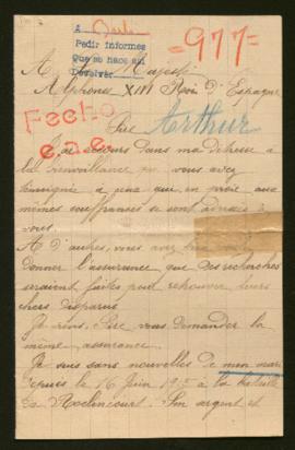 Expediente de Victor Alfred Achille Arthur