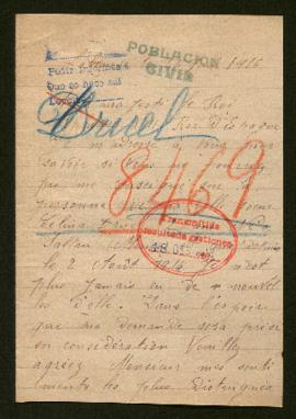 Expediente de Célina Druel