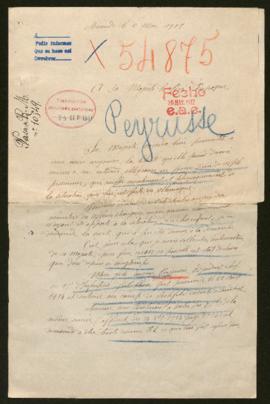 Expediente de Eugène Peyrusse