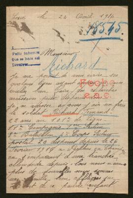 Expediente de Fernand Richard