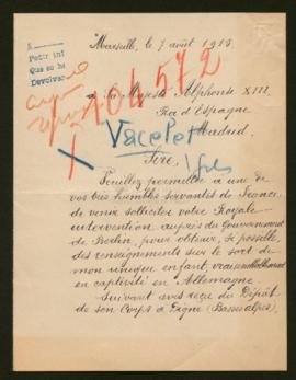 Expediente de Marcel Jules Joseph Vacelet