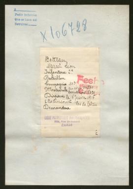 Expediente de Marcel Léon Botteau