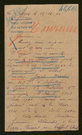 Expediente de Joseph Nicolas Tournier