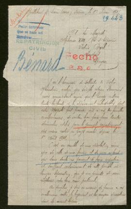 Expediente de la familia Bénard Puche