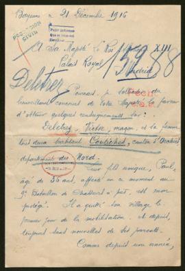 Expediente de Victor Deletrez y su esposa