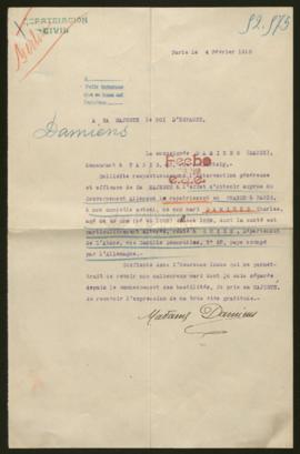 Expediente de Charles Damiens