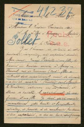 Expediente de Jeanne Pollet Fichelle e hija