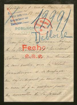 Expediente de la familia de Florentin Debloise