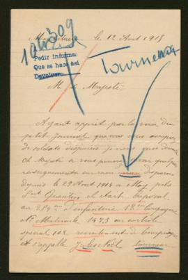 Expediente de Jules Noël Tourneux