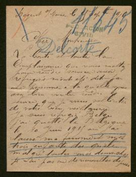 Expediente de madame Charles Delcorte e hijos