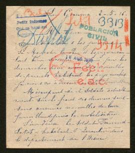 Expediente de la familia Letot y Julien Duflot