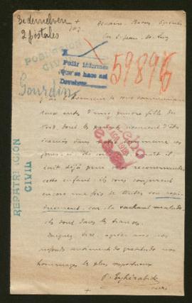 Expediente de mademoiselle Gourdin