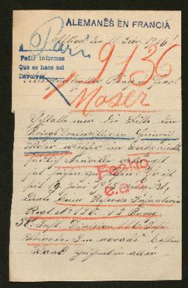 Expediente de Heinrich Moser