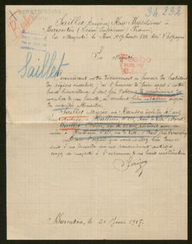 Expediente de la familia Saillet Ranson