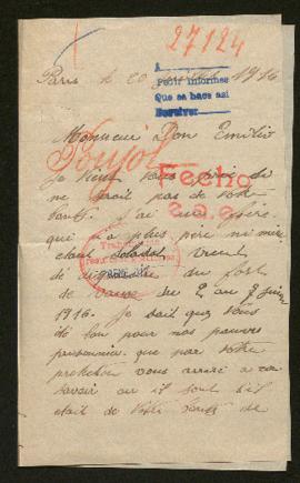 Expediente de Casimir Joseph Marius Etienne Poujol