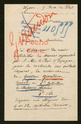 Expediente de Gustave Giraudon