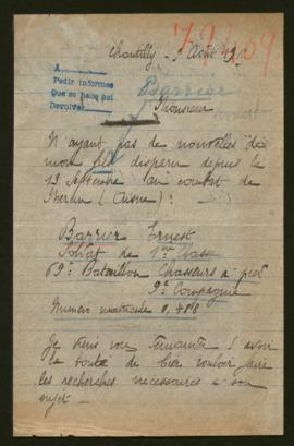 Expediente de Ernest Barrier