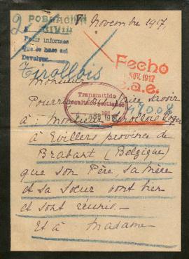 Expediente de Roger Tirollois y madame veuve Delplanque