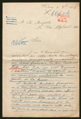 Expediente de Noël Jules Witte