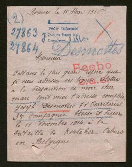 Expediente de Joseph Desmottes y Francis Louvel