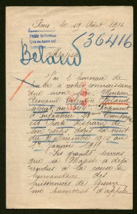 Expediente de Armand Belaud