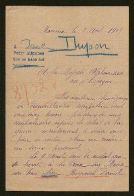 Expediente de Daniel Raymond Dupon