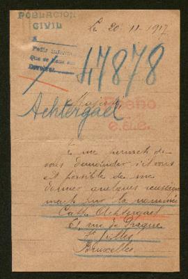 Expediente de Cathérine Achtergael