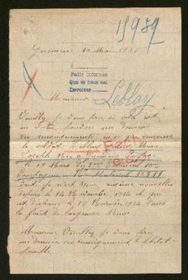 Expediente de Julien Marie Joseph Leblay