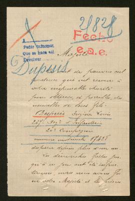 Expediente de Eugène Louis Dupuis