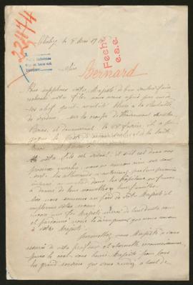 Expediente de Marcel Bernard