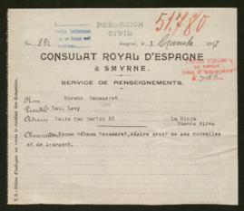 Expediente de Moreno Benaderet